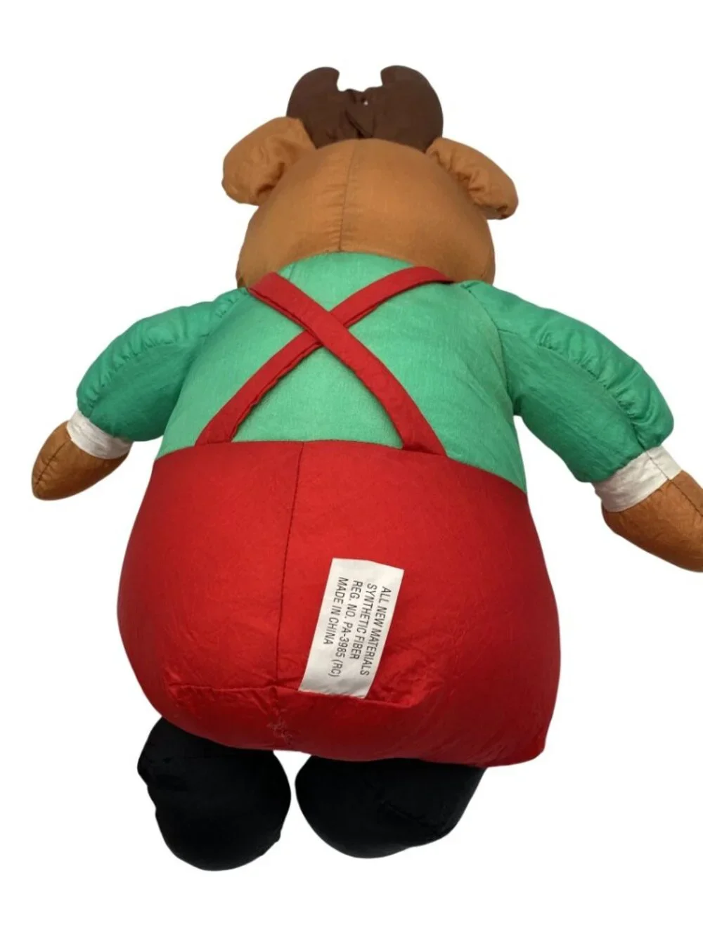 YMT Reindeer Nylon Plush Red Nose Overall Brown Antlers Christmas Decor 18